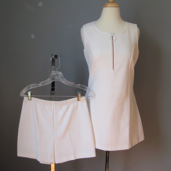 Vintage Dresses & Skirts - Vintage 60s Tennis Outfit Mini Dress & shorts